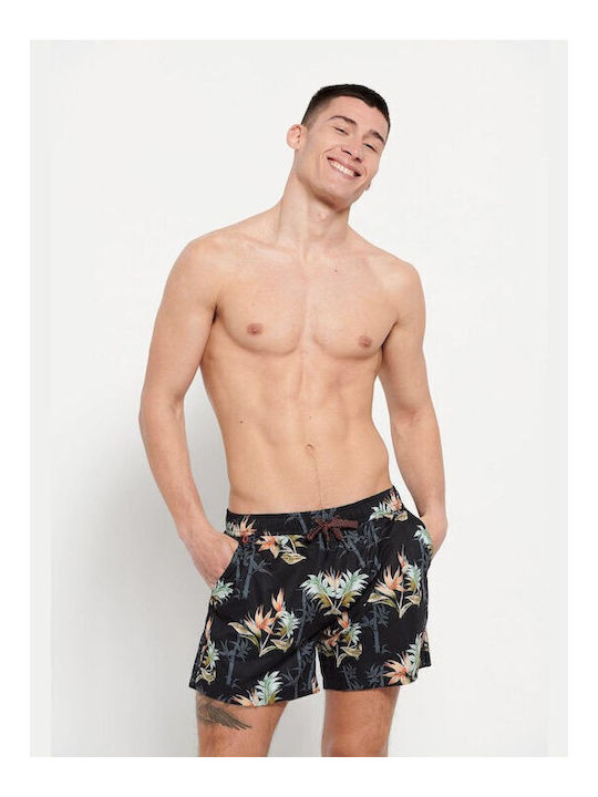 Ανδρικό Μαγιό Σορτς Μαύρο Floral