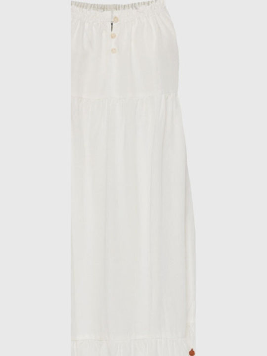 Summer Maxi Dress White FBL013-142-13 Off-Shoulder