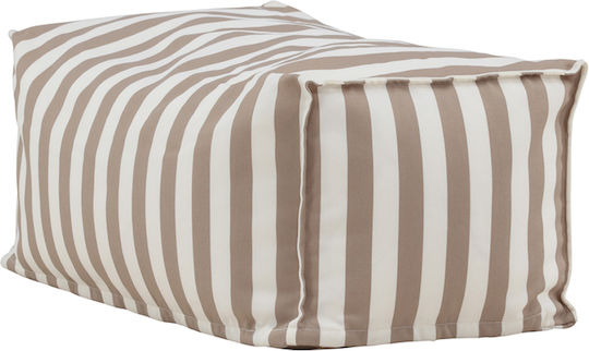 Πουφ Σκαμπό Αδιάβροχο Redang White/beige 75x40x33cm