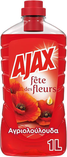 Ajax Καθαριστικό Υγρό Πατώματος Fete Des Fleurs Αγριολούλουδα 1lt
