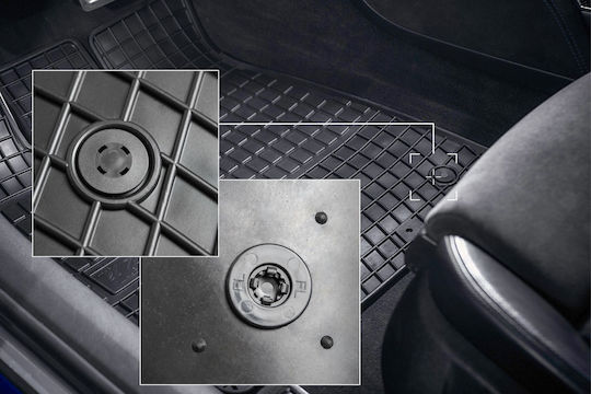 Rubber Car Mats Alfa Romeo Giulietta Hatchback 2010-2020 Black Fitted