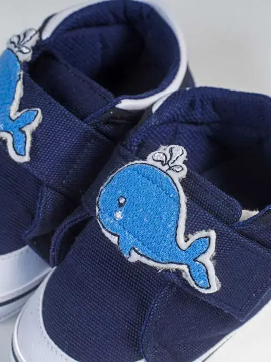 On Line Βρεφικά Sneakers Αγκαλιάς Μπλε