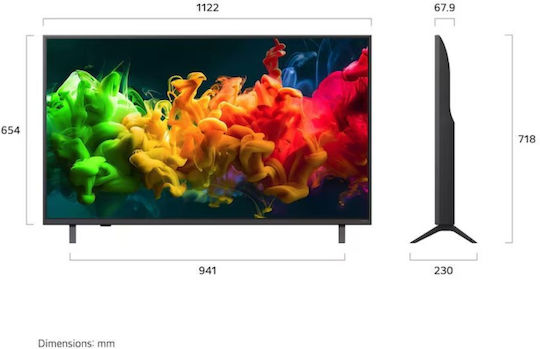 LG Smart Τηλεόραση 50" 4K UHD QD-Mini LED QNED81 AI HDR (2026) 50QNED81B6C