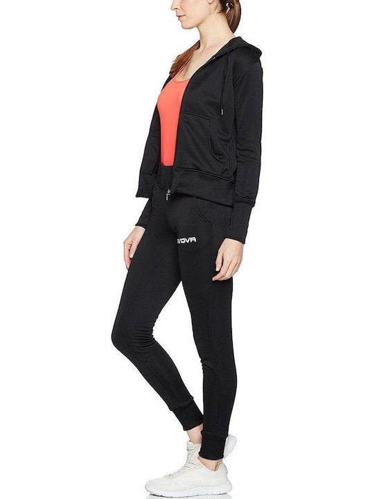 Tuta Lady Damen-Sweatpants-Set Schwarz