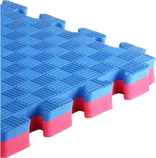 MDS Podele Puzzle de Gimnastică Pe Două Fețe Roșu/Albastru EVA 100x100x2cm Albastru/Rosu 100x100x2cm 1buc