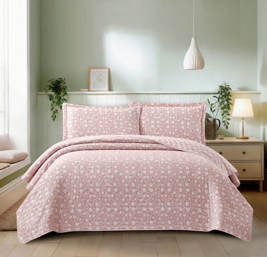 Liolios Home Tagesdecken Set Rosa 160x240cm 2 Stück
