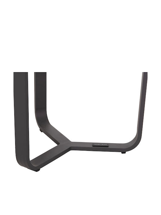 Auxiliary Garden Table for Small Outdoor Spaces Aluminum Anthracite 45x45x41cm