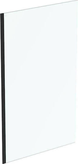 Ideal Standard Connect 2 Σταθερό Πλαϊνό Ντουζιέρας 90x195cm Black