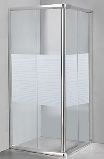 Crown 4000 SC 80 Καμπίνα Ντουζιέρας με Συρόμενη Πόρτα 80-90x185cm Serigrafato Crown 4000 SC 80 Καμπίνα Ντουζιέρας με Συρόμενη Πόρτα 80-90x185cm Serigrafato