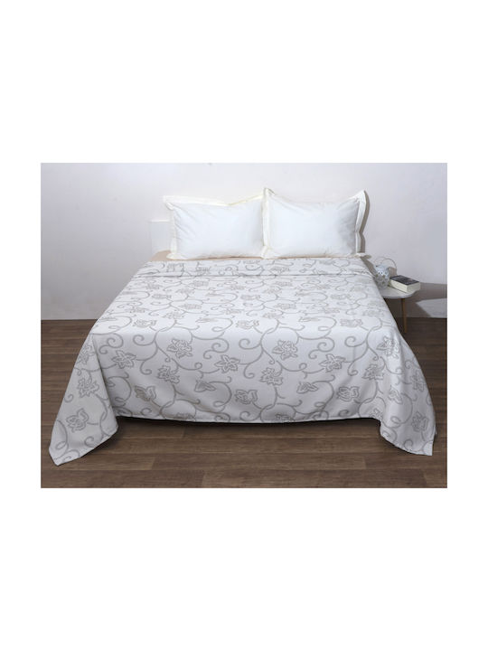 Viopros Μαξιλαροθήκη Γκρι 50x70εκ.