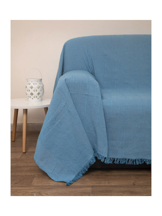 Viopros 1969 Dreisitzer-Sofa Wurf 170x280cm Türkis