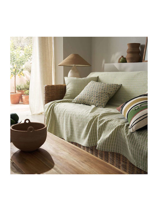 Gofis Home Elysia Armchair Throw 180x180cm Garden Green