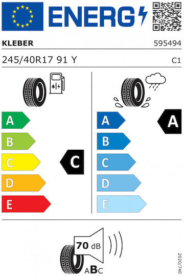 Kleber Dynaxer 245/40R17 91YY Anvelopă de Vară pentru Autoturism de Pasageri