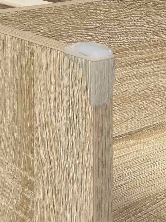 Kinderbett Hochbett Einzeln mit Schreibtisch Beige