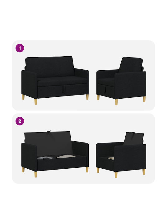 vidaXL Wohnzimmermöbel-Set 2-Sitzer & Sessel