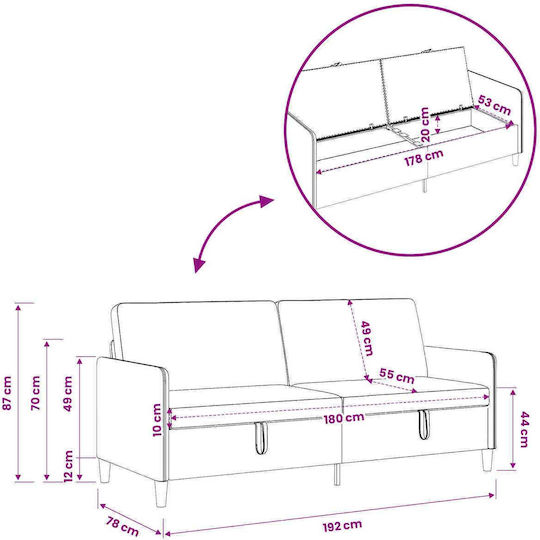 Living Room Furniture Set 2-Seater & Armchair
