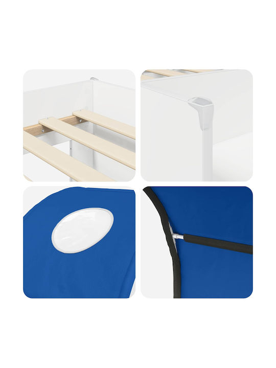 Pat Pentru Copii Tip Single Alb Loft Bed