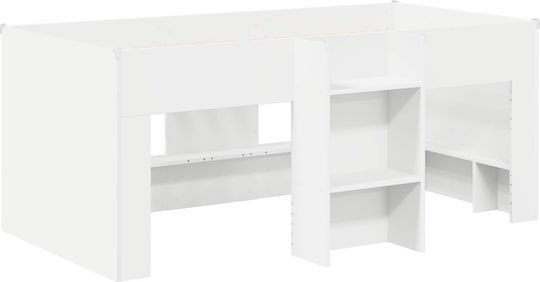 Kids Bed Loft Bed Single White