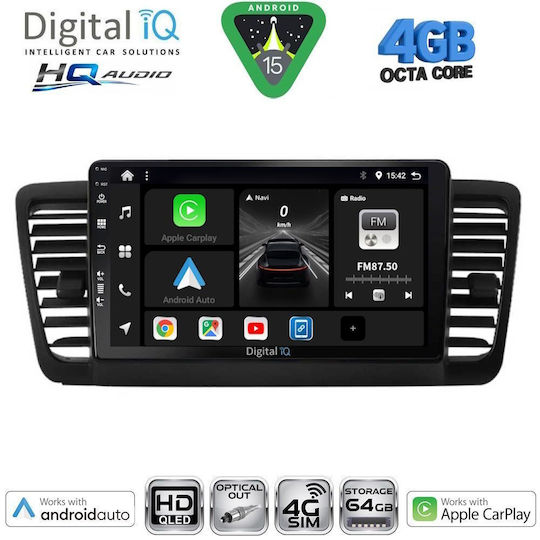 Digital IQ Ηχοσύστημα Αυτοκινήτου για Subaru Forester 2002-2008 (Bluetooth/USB/WiFi/GPS/Apple-Carplay/Android-Auto) με Οθόνη Αφής 9"