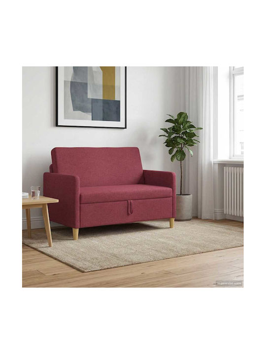 Doppelsitzer Sofa mit Stauraum Rot 122x78x87cm