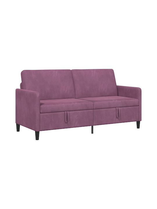 Dreisitzer Sofa mit Stauraum Lila 172x78x87cm