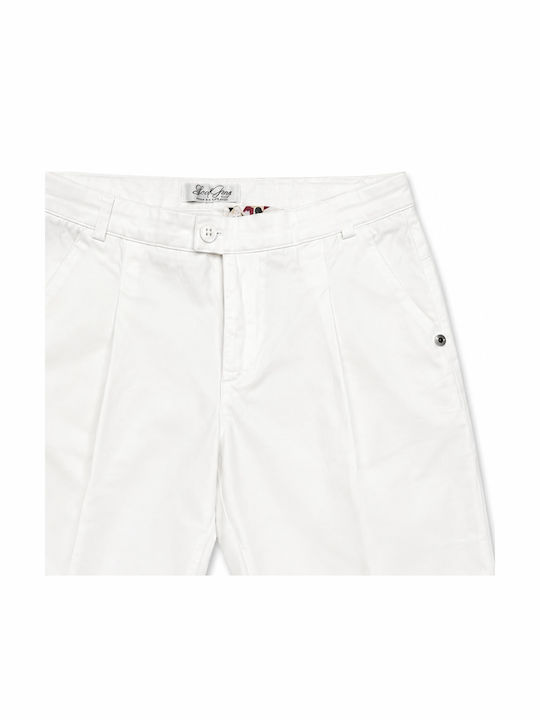 Kinder-Shorts/Bermudas Stoff Weiß