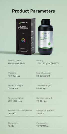 Creality3D Resin for 3D Printer Gray 1kg 3302130004