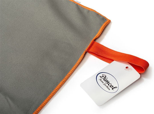 Dimcol Πετσέτα Microfiber Σώματος Γκρι 160x80εκ.