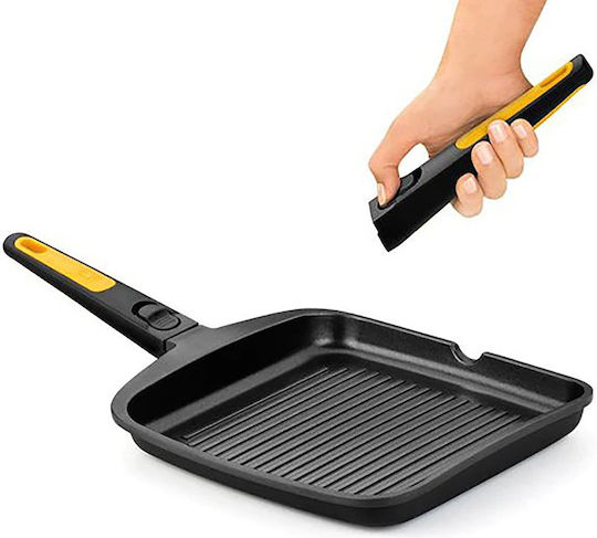 Bra Fast Click Grătar Din Aluminiu Cu Acoperire Antiaderentă 28cm