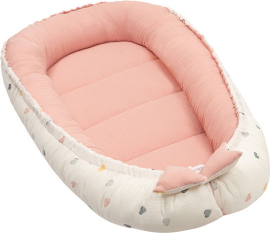 Kidizi Perna Pentru Bebelusi Tip Cuib Color Hearts 50x90 cm