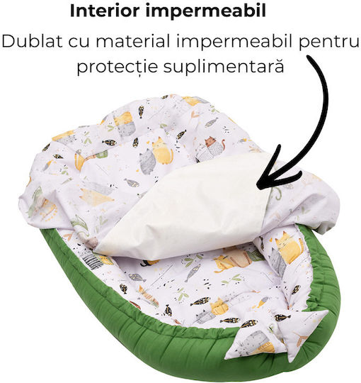 Kidizi Perna Pentru Bebeluși Tip Cuib Wiskers 50x90cm
