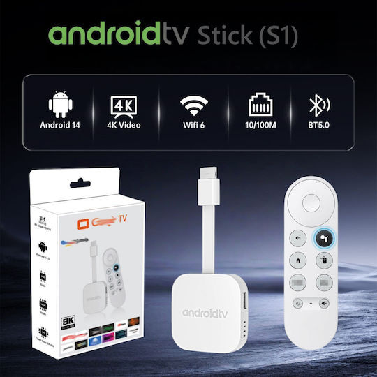 Factory Smart TV Stick 4K Ultra HD with Bluetooth Wi-Fi HDMI and Google Assistant