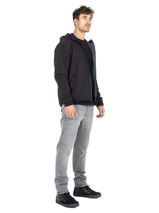 John Doe Hoodie V3 Winter Men's Riding Jacket Softshell Black