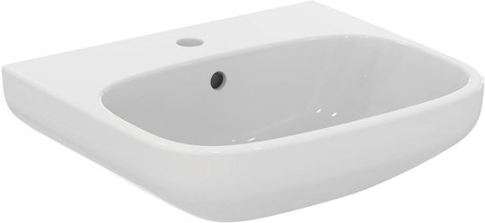 Ideal Standard I.life A Επιτοίχιος Κρεμαστός Νιπτήρας Πορσελάνης 50x44x15cm Λευκός Ideal Standard I.life A Επιτοίχιος Κρεμαστός Νιπτήρας Πορσελάνης 50x44x15cm Λευκός