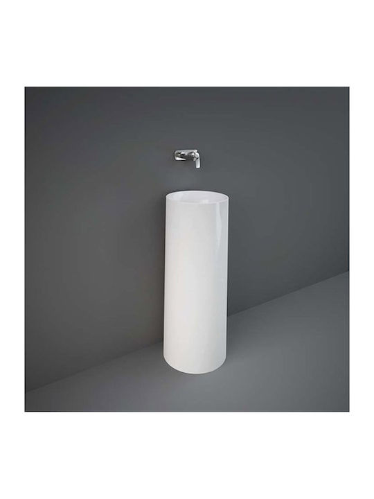 Rak Ceramics Petit Round Νιπτήρας Δαπέδου Πορσελάνης 36x36cm Λευκός