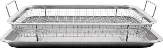 Cheffinger Rostfreier Stahl Backform Abtropfkorb Silber
