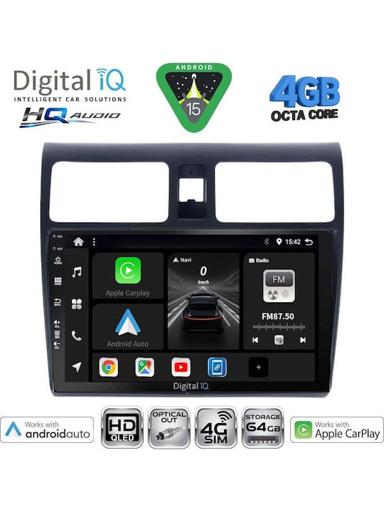 Digital IQ Car Audio System for Suzuki Liana 2001-2007 Bluetooth USB WiFi GPS Apple CarPlay Android Auto with 9" Touch Screen