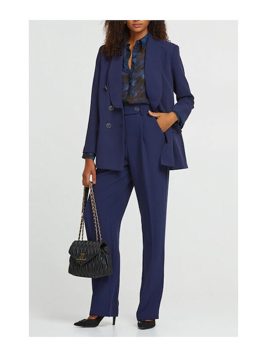 Lynne Women's Double Breasted Blazer Blue