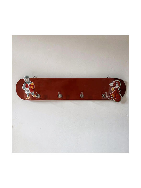 Oxygen Παιδική Κρεμάστρα Ξύλινη 40x15cm