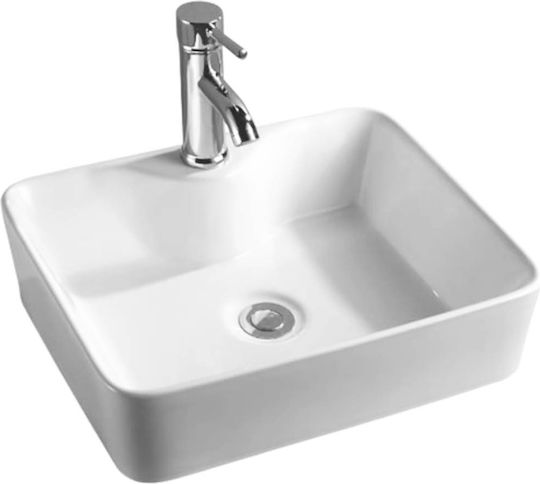 Ceramita F318B Надеждна мивка Порцелан 47.5x37x13см Бял Ceramita F318B Надеждна мивка Порцелан 47.5x37x13см Бял