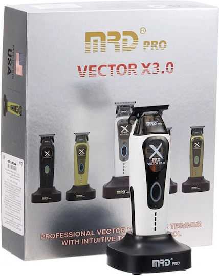 MRD Pro Professional Rechargeable Hair Clipper White GMT-999C-WHITE