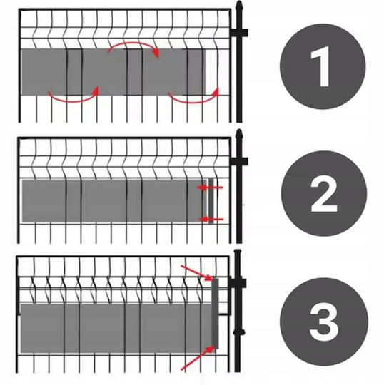 Material De Construcție Pentru Garduri De Grădină Din PVC 19 Cm Bej