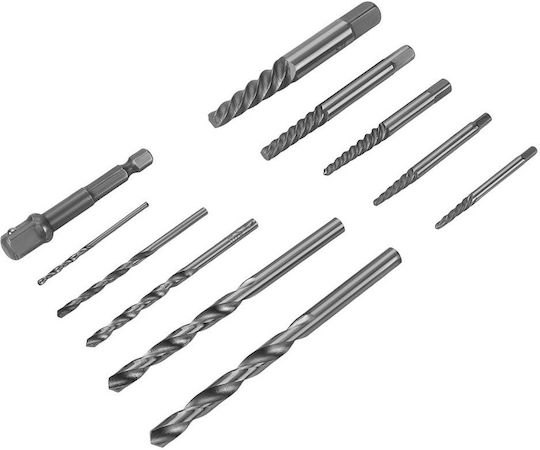 Broken Screw Extractor Set Zola 26 Pieces Drill Compatible High-quality Steel Carrying Case