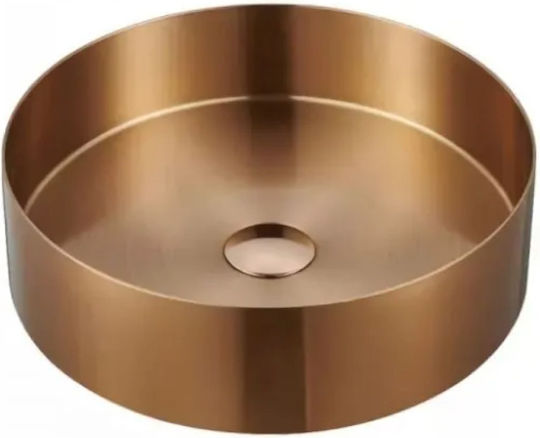 Karag Venus Aufgesetztes Waschbecken Inox 38x38x11cm Rose Gold Karag Venus Aufgesetztes Waschbecken Inox 38x38x11cm Rose Gold