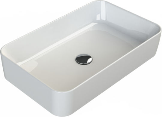 Cerastyle Hera Надеждна мивка Порцелан 60x38x12.5см Бял