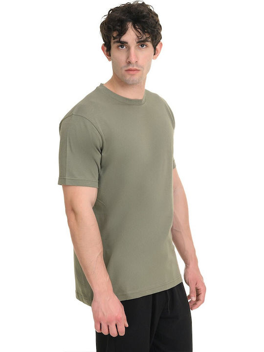 Bluza Tricou Cu Mânecă Scurtă Kaki