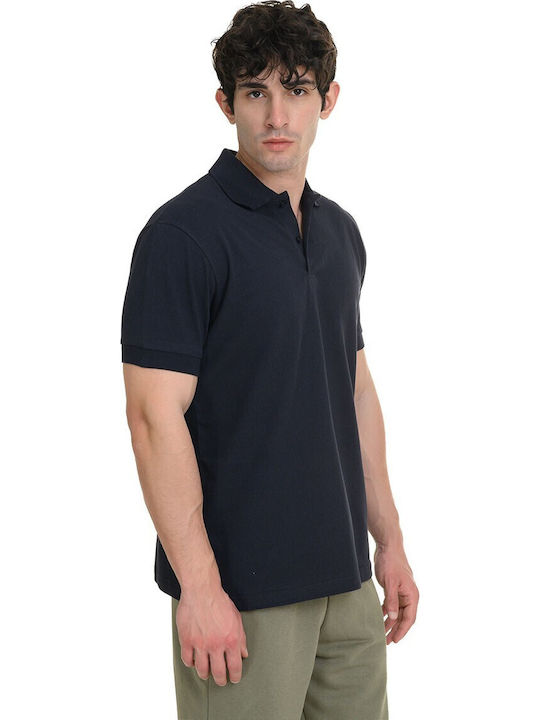 Polo Bluza Cu Mânecă Scurtă Albastră