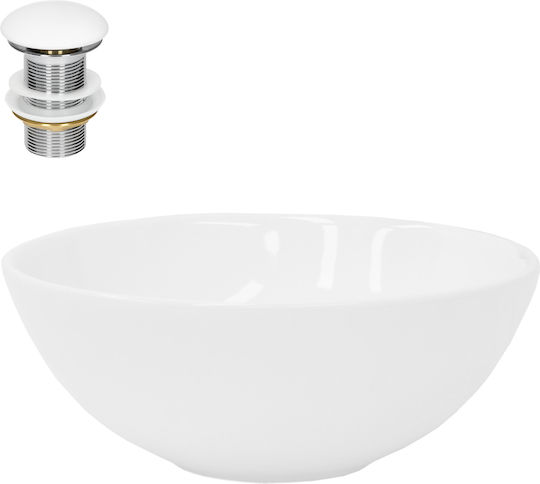 ML-Design Aufgesetztes Waschbecken Keramik 28x28x11.6cm Weiß