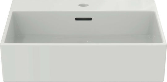 Ideal Standard Extra Επικαθήμενος Νιπτήρας Πορσελάνης 50x45x15cm Λευκό Γυαλιστερό Ideal Standard Extra Επικαθήμενος Νιπτήρας Πορσελάνης 50x45x15cm Λευκό Γυαλιστερό