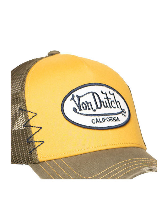 Von Dutch Jockey Camionagiu Mesh Khaki Galben
